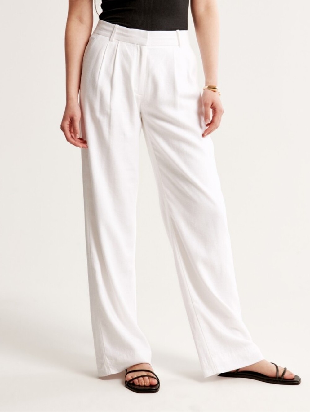 Abercrombie & Fitch Curve Love Linen Pants - Short Length